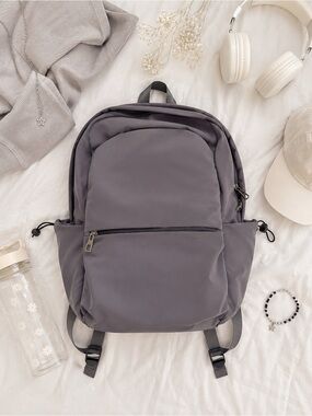 Minimal Everyday Greyish Purple Backpack